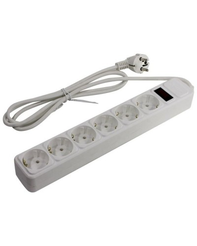 SP6W-130. Сетевой фильтр 6 розеток, 3м, белый. 5bites в Челябинске