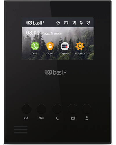 AU-04LA (AU-04L) BLACK. Монитор IP-домофона. BAS-IP в Челябинске