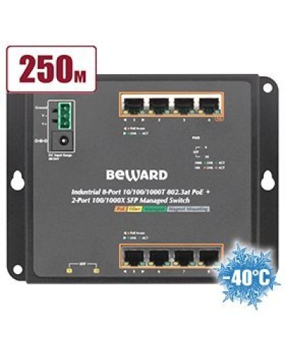STWP-0802HP. Коммутатор 8-портовый. Beward в Челябинске
