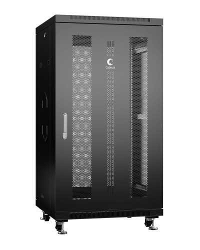 ND-05C-22U60/80-BK (8563c). Шкаф телекоммуникационный 19 напольный 22U. CABEUS в Челябинске