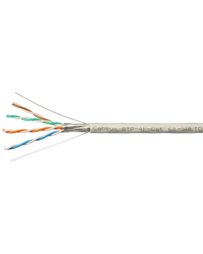 STP-4P-Cat.6a-SOLID-IN-PVC (7196c). Кабель «витая пара» (LAN) для структурированных систем связи. CABEUS в Челябинске