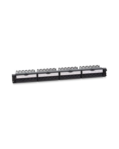 PL-24-KJ-RJ45-Cat.6a-180T (11832c): Патч-панель 19" (1U), 24 порта RJ-45, категория 6a, с задним кабельным организатором в Челябинске