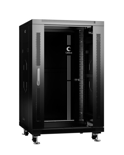 SH-05C-18U60/100-BK (8539c). Шкаф телекоммуникационный 19 напольный 18U. CABEUS в Челябинске