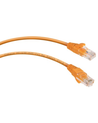 PC-UTP-RJ45-Cat.5e-1m-OR-LSZH (9521c), оранжевый. Патч-корд медный. CABEUS в Челябинске