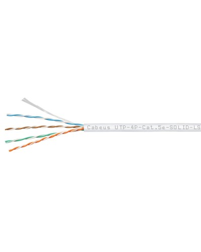 UTP-4P-Cat.5e-SOLID-LSZH-WH (9782c). Кабель «витая пара» (LAN) для структурированных систем связи. CABEUS в Челябинске