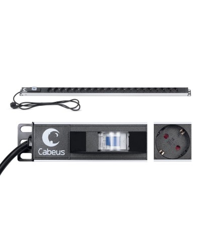 PDU-16-20S-B (9551c). Блок розеток. CABEUS в Челябинске