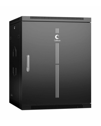 SH-05F-15U60/35m-R-BK (10759c). Шкаф телекоммуникационный 19 настенный 15U. CABEUS в Челябинске