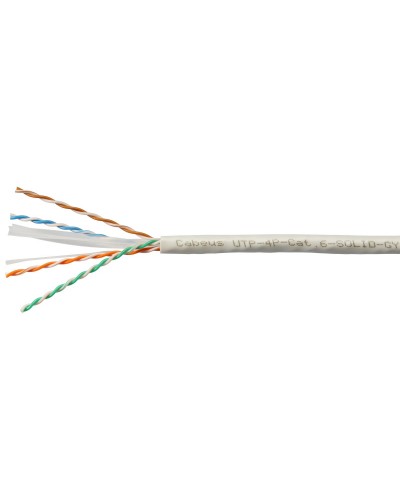 UTP-4P-Cat.6-SOLID-GY (7178c). Кабель «витая пара» (LAN) для структурированных систем связи. CABEUS в Челябинске