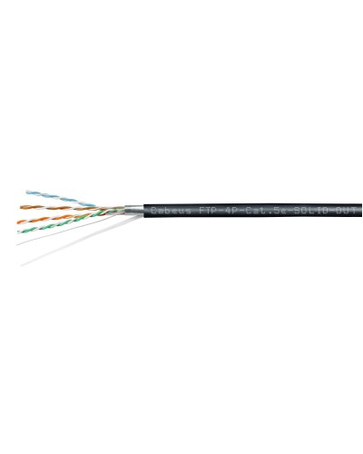 FTP-4P-Cat.5e-SOLID-OUT-LSZH-UV (7176c). Кабель «витая пара» (LAN) для структурированных систем связи. CABEUS в Челябинске
