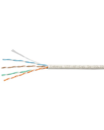 UTP-4P-Cat.5e-SOLID-LSZH-GY-LIGHT (9996c). Кабель «витая пара» (LAN) для структурированных систем связи. CABEUS в Челябинске