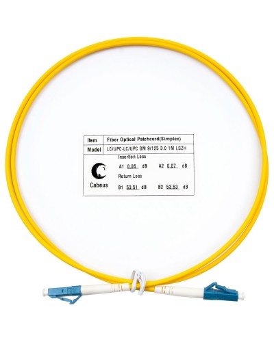 FOP(s)-9-LC-LC-25m (8337c). Патч-корд оптический. CABEUS в Челябинске