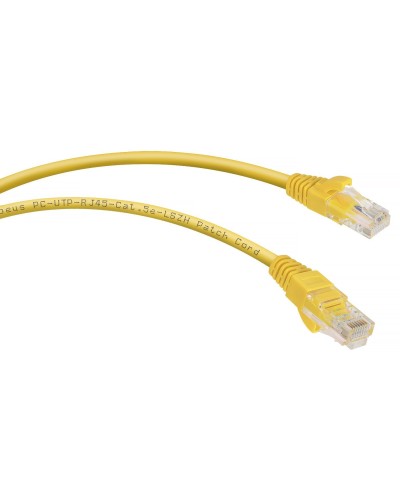 PC-UTP-RJ45-Cat.5e-5m-YL-LSZH (9501c), желтый. Патч-корд медный. CABEUS в Челябинске