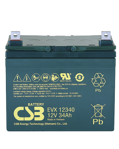 CSB EVX 12340. Аккумулятор герметичный свинцово-кислотный. CSB в Челябинске