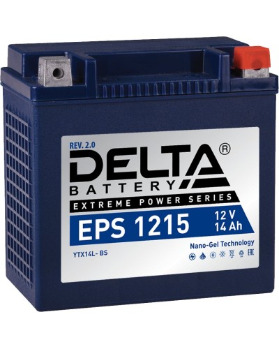Delta EPS 1215. Аккумулятор герметичный свинцово-кислотный стартерный. Delta в Челябинске