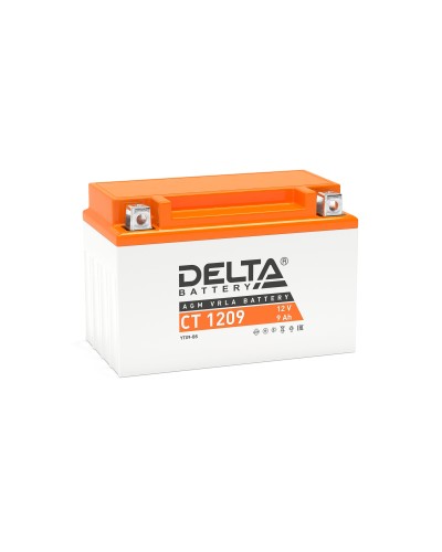 Delta CT 1209. Аккумулятор герметичный свинцово-кислотный стартерный. Delta в Челябинске