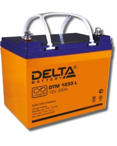 Delta DTM 1233 L. Аккумулятор герметичный свинцово-кислотный. Delta в Челябинске