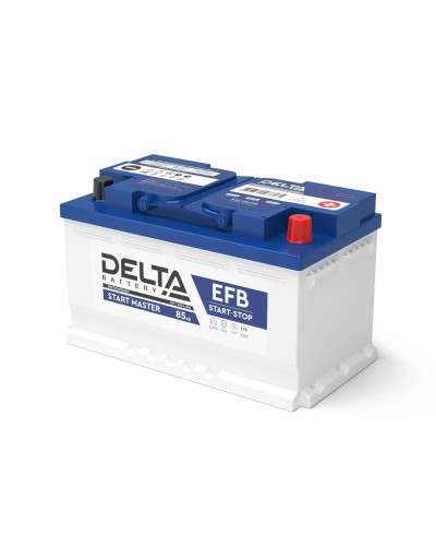 Delta START MASTER EFB 1285 (85 Ah). Аккумулятор автомобильный герметичный свинцово-кислотный. Delta в Челябинске