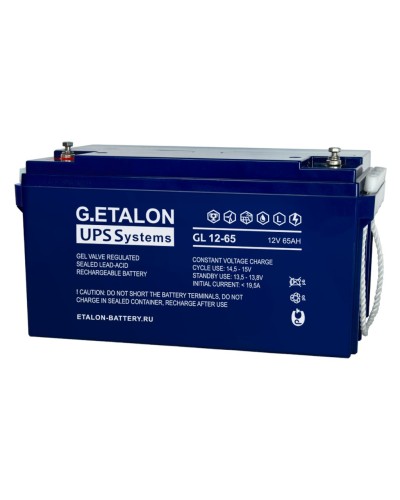 G.ETALON GL 12-65. Аккумулятор герметичный свинцово-кислотный. ETALON в Челябинске