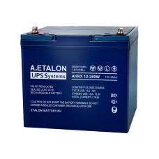 A.ETALON AHRX 12-260W (55). Аккумулятор герметичный свинцово-кислотный. ETALON