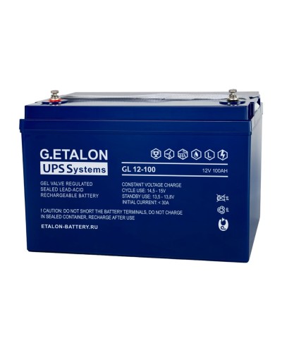 G.ETALON GL 12-100. Аккумулятор герметичный свинцово-кислотный. ETALON в Челябинске