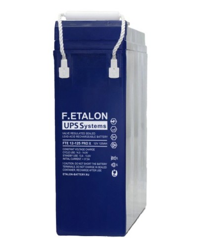 F.ETALON FTE 12-125 PRO X. Аккумулятор герметичный свинцово-кислотный. ETALON в Челябинске