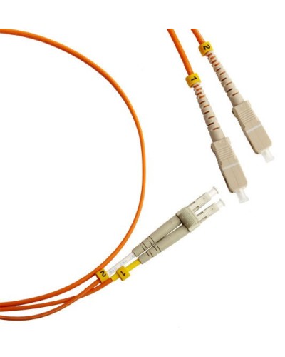 FC-D2-50-LC/PR-SC/PR-H-1M-LSZH-OR. Патч-корд волоконно-оптический LC-SC. Hyperline в Челябинске