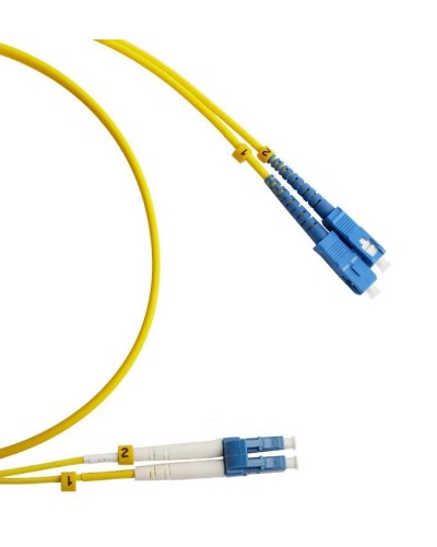 FC-D2-9-LC/UR-SC/UR-H-3M-LSZH-YL. Патч-корд волоконно-оптический LC/UPC-SC/UPC. Hyperline в Челябинске