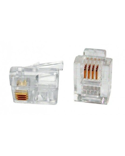 PLUG-6P4C-P-C2-100 (100 шт). Разъем RJ-12. Hyperline в Челябинске