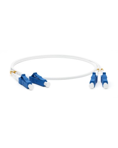 FC-D2-9A1-LC/UR-LC/UR-H-1M-LSZH-WH. Патч-корд волоконно-оптический LC-LC. Hyperline в Челябинске