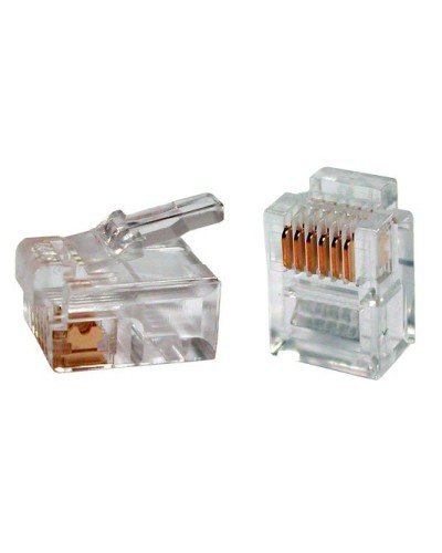 PLUG-6P6C-P-C2-100 (100 шт). Разъем RJ-12. Hyperline в Челябинске