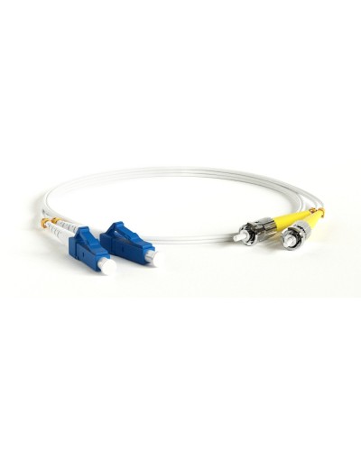 FC-D2-9A1-LC/UR-ST/UR-H-1M-LSZH-WH. Патч-корд волоконно-оптический ST-LC. Hyperline в Челябинске