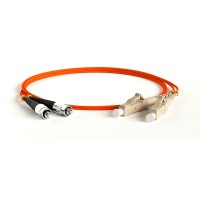FC-D2-50-FC/PR-LC/PR-H-2M-LSZH-OR. Патч-корд волоконно-оптический многомодовый. Hyperline