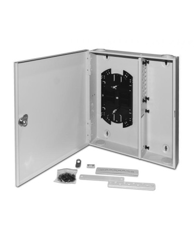 FO-WBX-4xSLT-W140H42-32UN-GY. Кросс оптический настенный. Hyperline в Челябинске