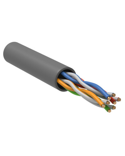 GENERICA U/UTP кат. 5 CCA 100МГц 4 пары PVC INDOOR серый (BC1-C504-111-305-G). Кабель «витая пара» (LAN) для структурированных систем связи. IEK в Челябинске