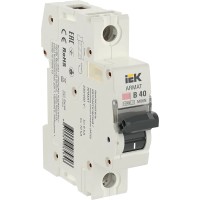 M06N 1P B 40А 6кА ARMAT (AR-M06N-1-B040). Автоматический выключатель. IEK