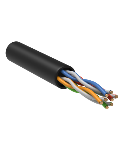GENERICA U/UTP кат.5E 24AWG 4 пары LDPE черный (BC3-C5E04-139-305-R-G). Кабель «витая пара» (LAN) для структурированных систем связи. IEK в Челябинске