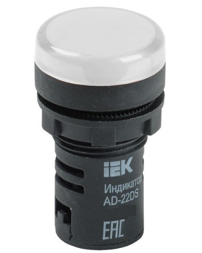 Лампа AD22DS (LED) матрица D22 мм 230В белый (BLS10-ADDS-230-K01). Светосигнальный индикатор. IEK в Челябинске