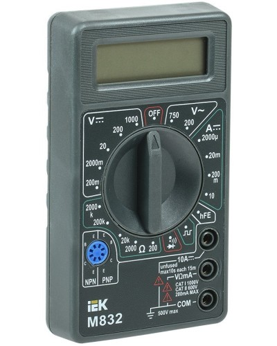 Мультиметр цифровой Universal M832 (TMD-2S-832). Мультиметр цифровой. IEK в Челябинске
