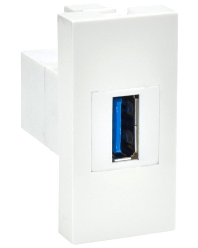 Розетка USB A 3.0 PRIMER РКЮ-10-00-П белый IEK (PR-KK40D-RU-0-1-A3-K01). Розетка USB. IEK в Челябинске