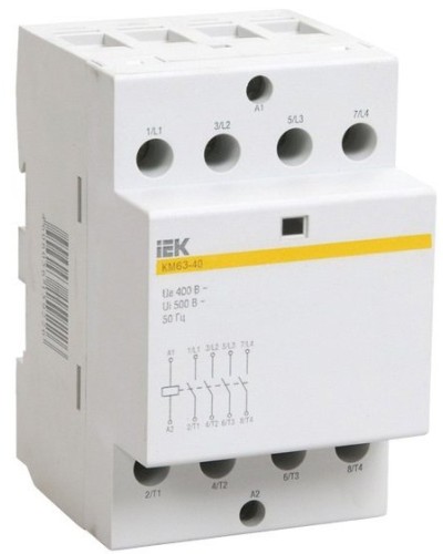 Контактор модульный КМ63-40 AC/DC (MKK21-63-40). Контактор модульный. IEK в Челябинске