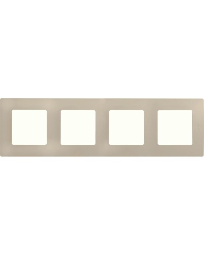 Рамка 4 поста ETIKA, слоновая кость (672514). Рамка. LegranD в Челябинске