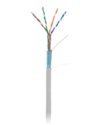 F/UTP 4pair, Cat5e, In,PVC (EC-UF004-5E-PVC-GY-1). Кабель «витая пара» (LAN) для структурированных систем связи. NETLAN в Челябинске