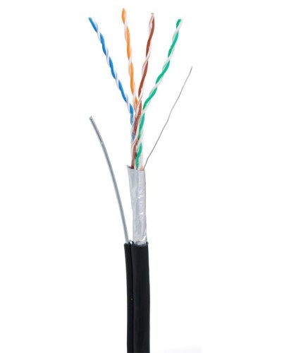 F/UTP 4pair, Cat5e, Out, Sw (EC-UF004-5E-PE-SW-BK). Кабель «витая пара» (LAN) для структурированных систем связи. NETLAN в Челябинске