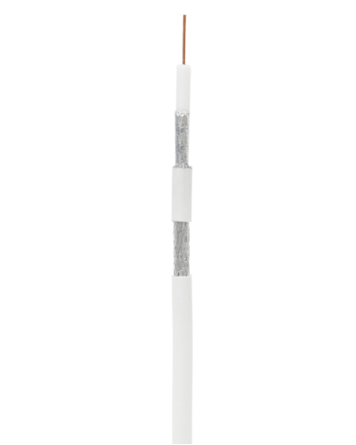 RG-6 CCS, In, PVC (UEC-C2-32123A-WT-1). Кабель коаксиальный омедненный. NETLAN в Челябинске