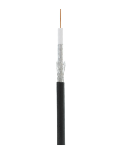 RG-6 CCS, Out, PE (EC-C2-32123B-BK-3). Кабель коаксиальный омедненный. NETLAN в Челябинске