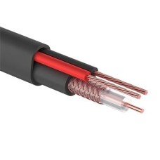 КВК-П-2+2x0,50 мм² (Cu/CCA) черный PROconnect (01-4215). Кабель комбинированный для систем видеонаблюдения. PROCONNECT