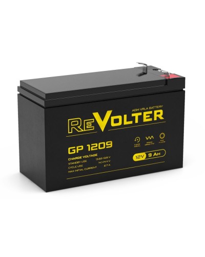 Revolter GP 1209. Аккумулятор автомобильный герметичный свинцово-кислотный. Revolter в Челябинске
