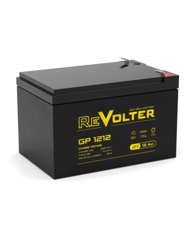 Revolter GP 1212. Аккумулятор автомобильный герметичный свинцово-кислотный. Revolter в Челябинске