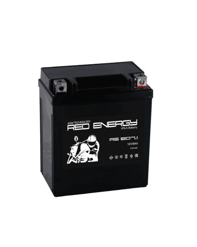Red Energy RS 1207.1. Аккумулятор герметичный свинцово-кислотный стартерный. Red Energy в Челябинске