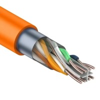 F/UTP, CAT 6, ZH нг(А)-HF, 4PR, 23AWG, INDOOR, SOLID, оранжевый, 305 м, REXANT (01-0151). Кабель «витая пара» (LAN) для структурированных систем связи. Rexant